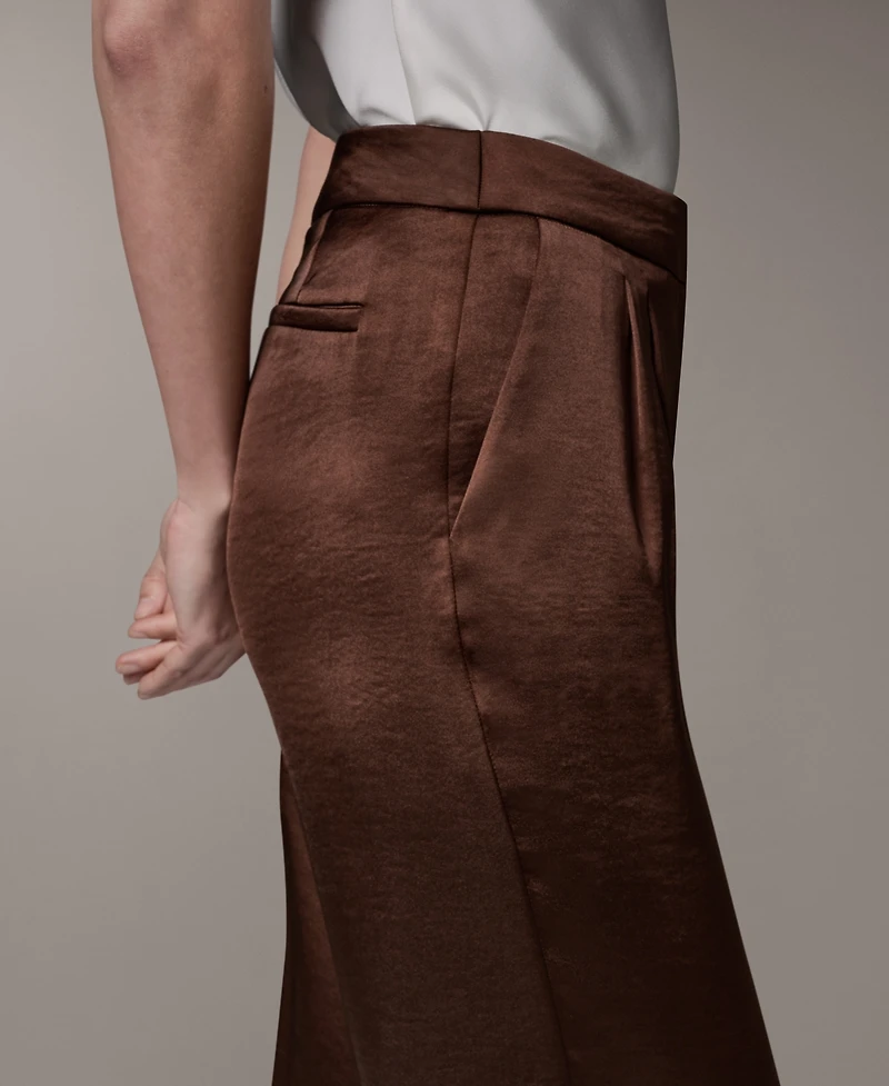 Donna Karan New York Women's High-Rise Wide-Leg Pants
