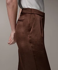 Donna Karan New York Women's High-Rise Wide-Leg Pants