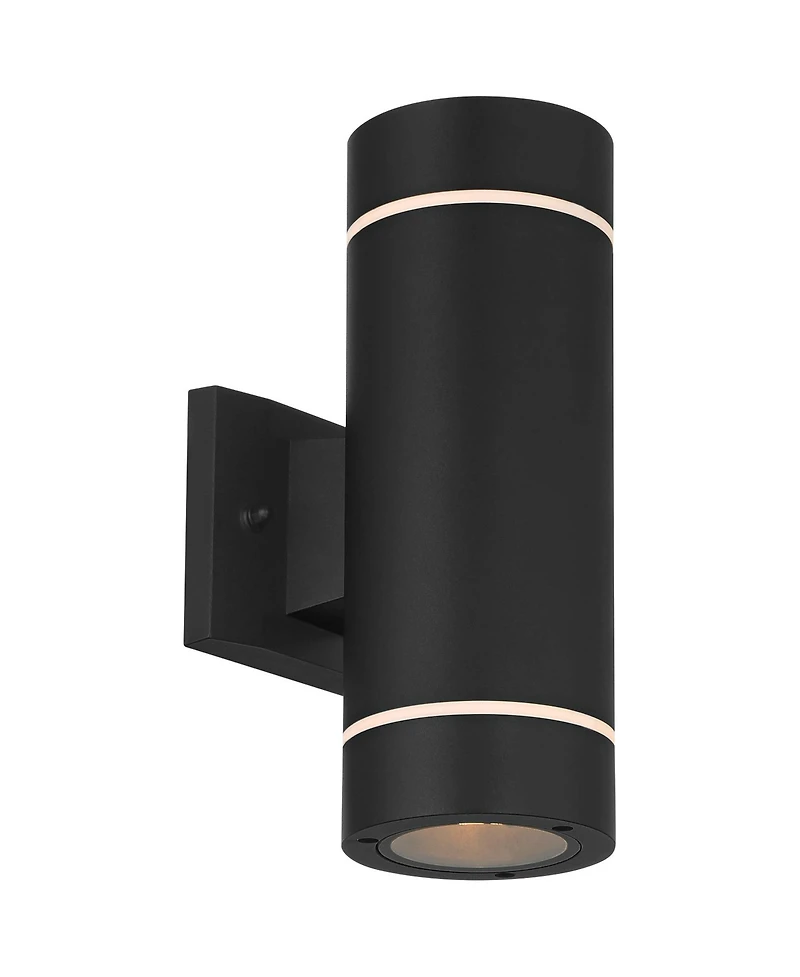 Possini Euro Design Wynnsboro 12" High Modern Outdoor Wall Light Fixture Mount Porch House Up and Down Led Bulb Aluminum