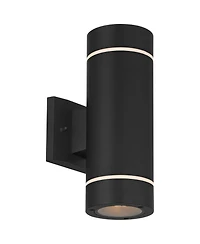 Possini Euro Design Wynnsboro 12" High Modern Outdoor Wall Light Fixture Mount Porch House Up and Down Led Bulb Aluminum