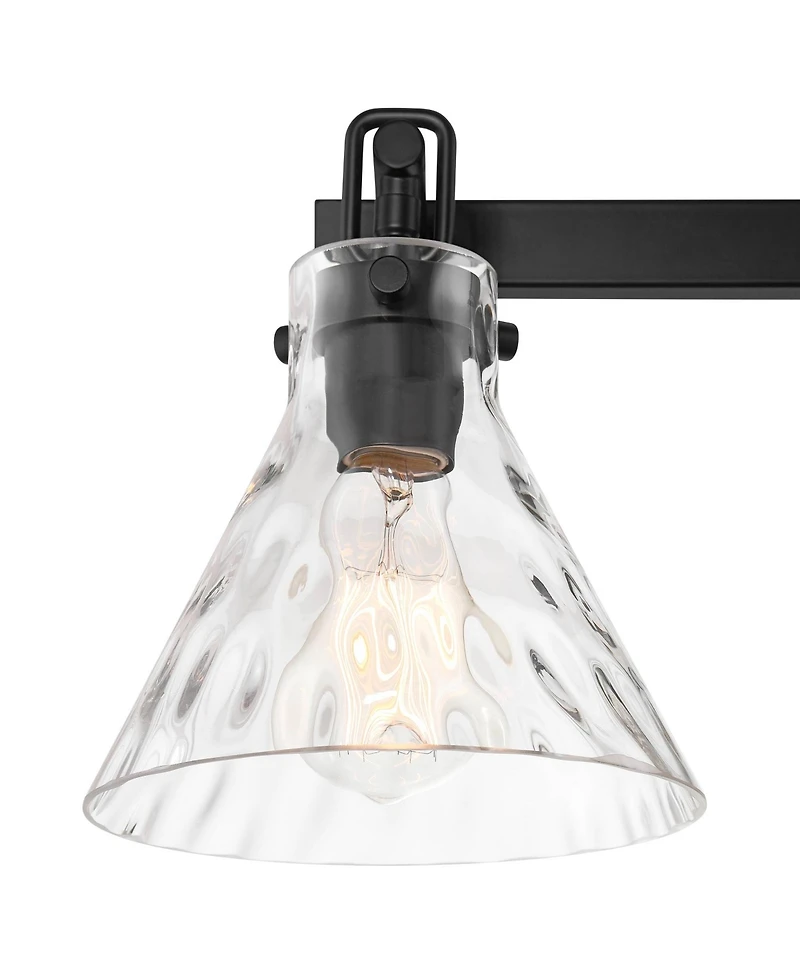 Possini Euro Design Ishii 26" High 3 Light Bathroom Vanity Wall Lamp Light Fixture Mount Over The Sink Mirror Matte