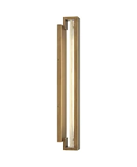 Possini Euro Design Possini Euro Cascadia 23 1/2" Wide Brass and Glass Led Bath Light