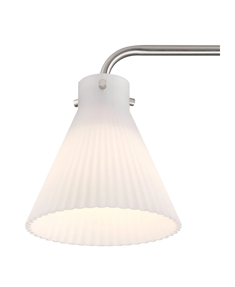 Possini Euro Design Possini Euro Cielo 33" Wide Brushed Nickel 4-Light Bath Light