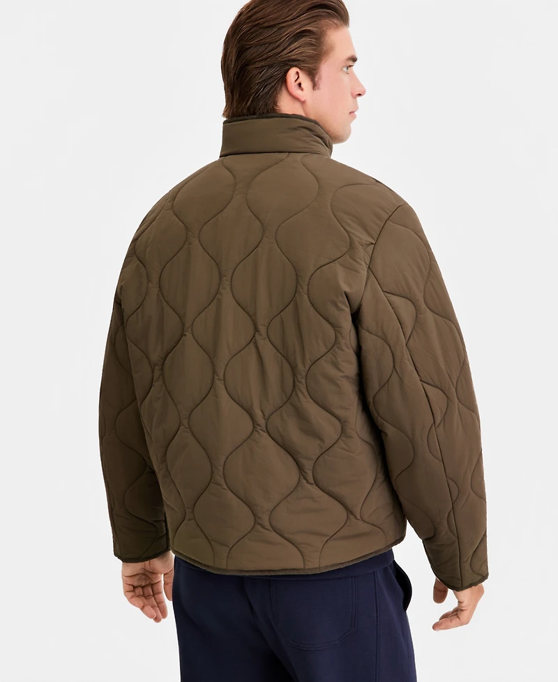 Hugo Boss Men's Quilted Long-Sleeve Jacket