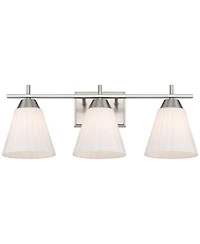Possini Euro Design Possini Euro Elodie 23 1/2" Wide Brushed Nickel 3-Light Bath Light