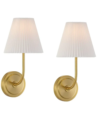 Possini Euro Design Possini Euro Nina 14" High Plate Wall Sconce Set of 2