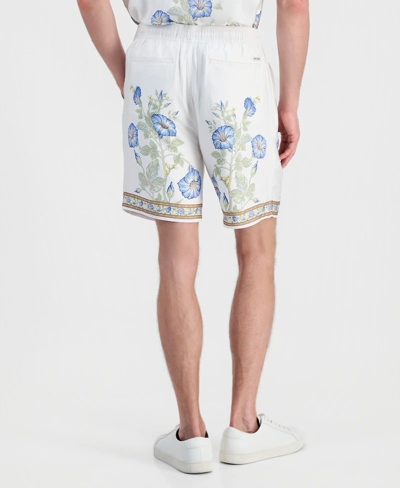 Guess Men's Wayco Border Floral Shorts