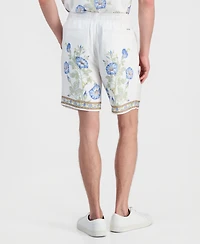 Guess Men's Wayco Border Floral Shorts