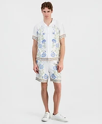 Guess Men's Wayco Bord Floral Shirt