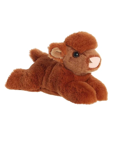 Aurora Small Highland Cow Calf Mini Flopsie Adorable Plush Toy