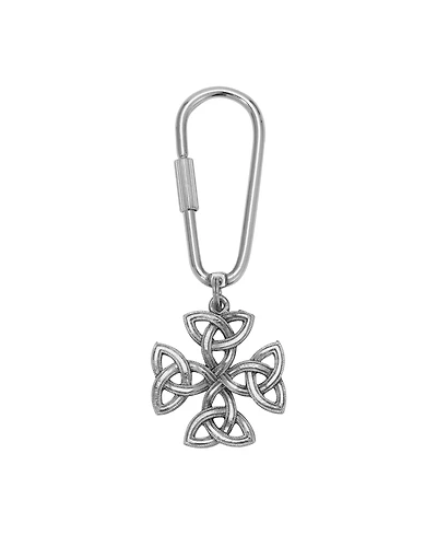 Symbols of Faith Silver Tone Celtic Trinity Key Chain