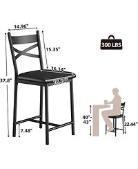 gaomon Dining Chair Bar Stools Set of 2