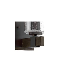 Franklin Iron Works Poetry High Wall Sconces Light Lamp Fixture Mount Set of 2 Bathroom Hardwired Clear Seeded Glass Shade