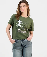Grayson Threads, The Label Juniors' Snoopy Bike Graphic-Print Tee