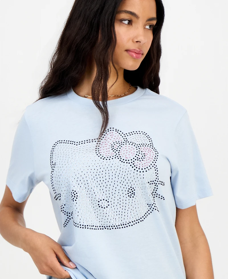 Grayson Threads, The Label Juniors' Hello Kitty Rhinestone Tee