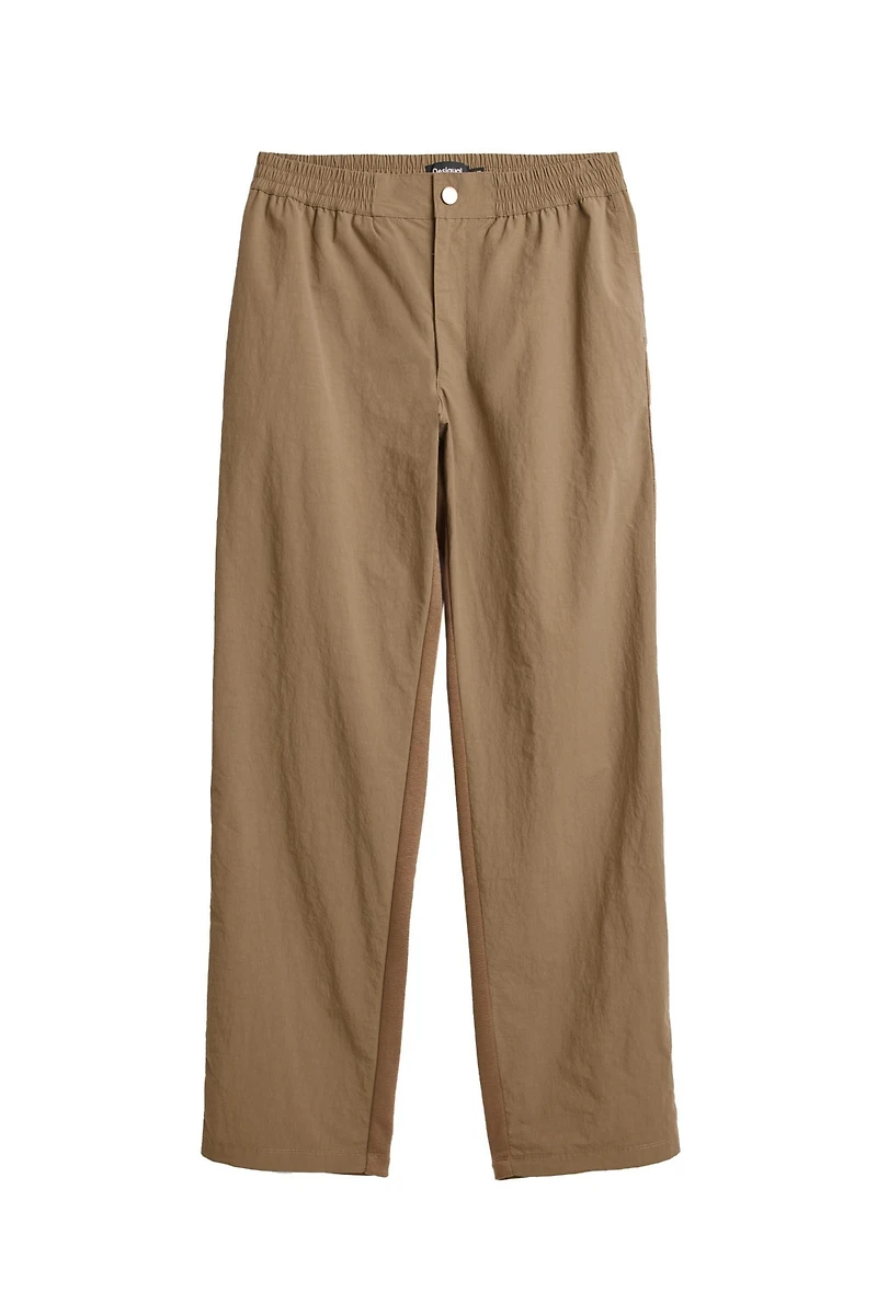 Desigual Men's Long mixed-fabric trousers