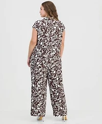 Anne Klein Essentials Cap Sleeve Blouse Wide Leg Pants