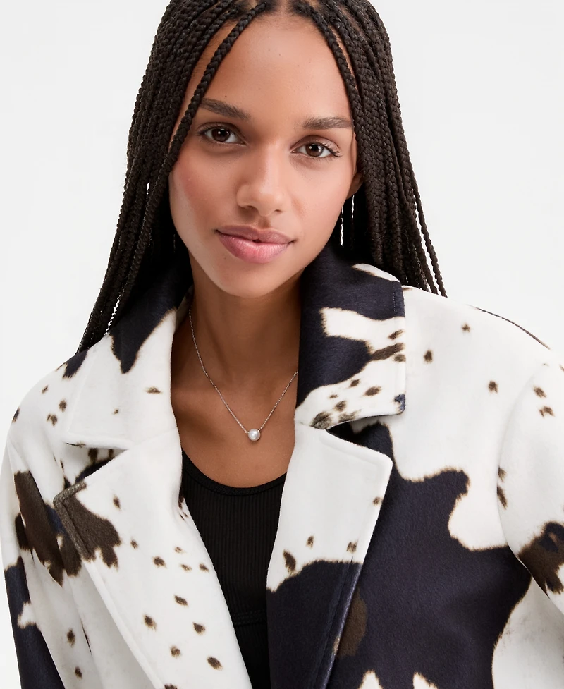 CoffeeShop Juniors' Long Single-Breasted Walker Coat