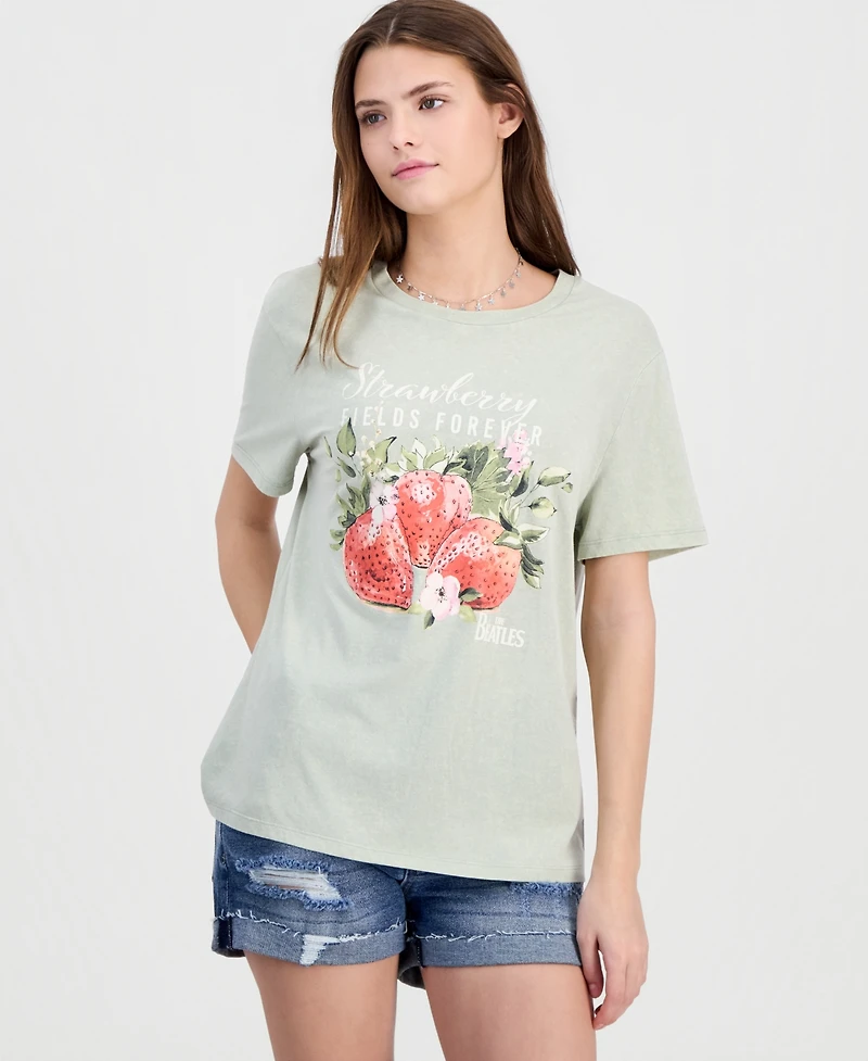 Love Tribe Juniors' The Beatles Mineral-Wash Tee