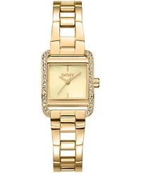 Dkny Women's Mini Quartz Gold-Tone Stainless Steel Bracelet Watch 23mm and Gift Set