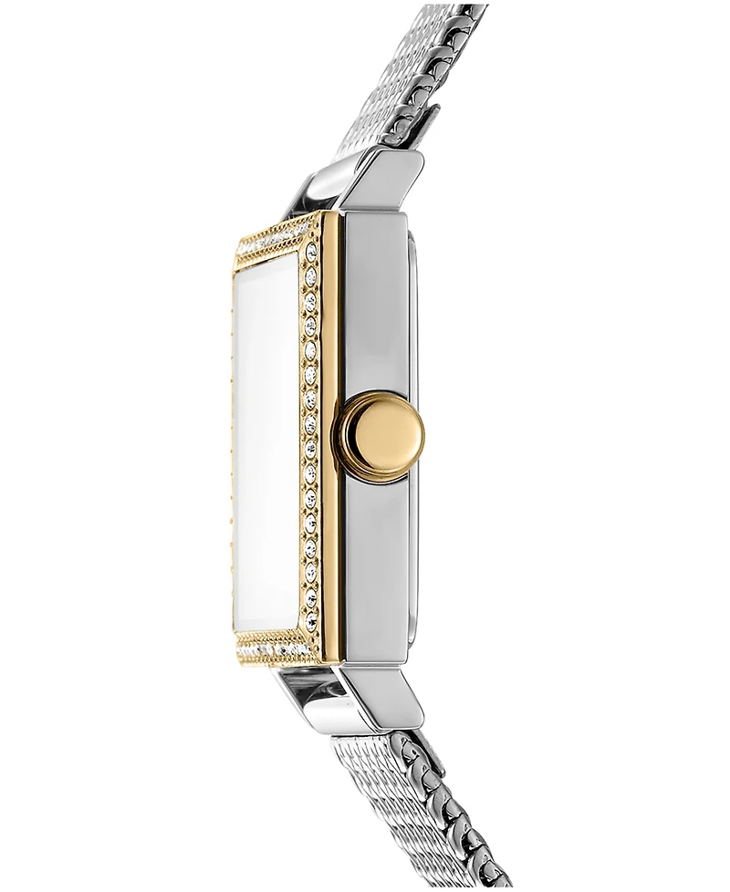 Dkny Women's Milanese Quartz Two-Tone Stainless Steel Bracelet Watch 24x31mm