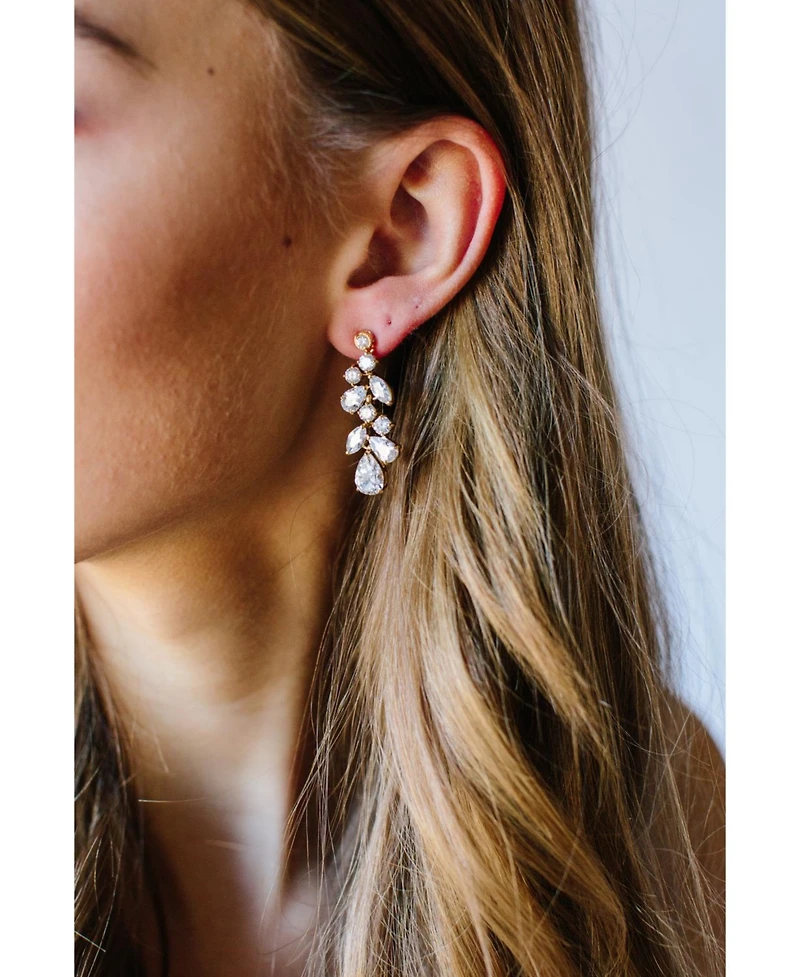 Untamed Petals Cami Crystal Drop Earrings