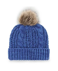 '47 Brand Women's Royal Detroit Pistons Meeko Cuffed Pom with Knit Hat