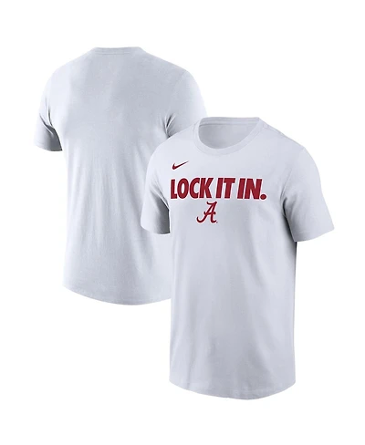Nike Men's White Alabama Crimson Tide 2026 On-Court Bench T-Shirt
