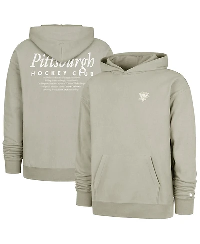 '47 Brand Men's Gray Pittsburgh Penguins Foundation Pullover Hoodie