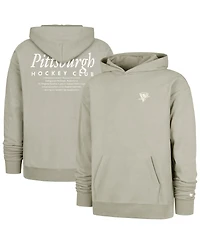 '47 Brand Men's Gray Pittsburgh Penguins Foundation Pullover Hoodie