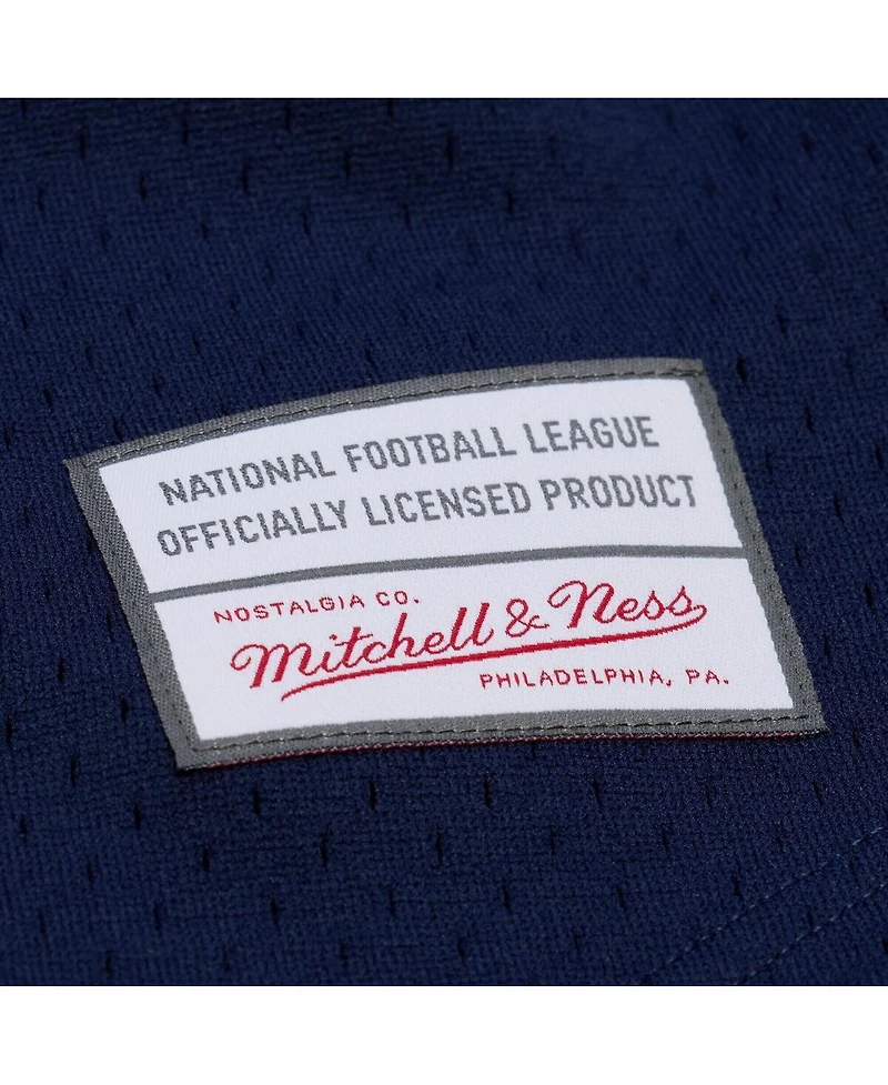 Mitchell & Ness Men's Navy Denver Broncos Head Coach Mesh Full-Button Fashion Jersey