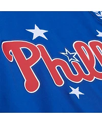 Mitchell & Ness Women's Royal Philadelphia Phillies Pep Rally Cropped Boxy T-Shirt