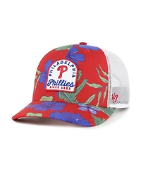 '47 Brand Men's Red Philadelphia Phillies Tei Beachside Adjustable Trucker Hat