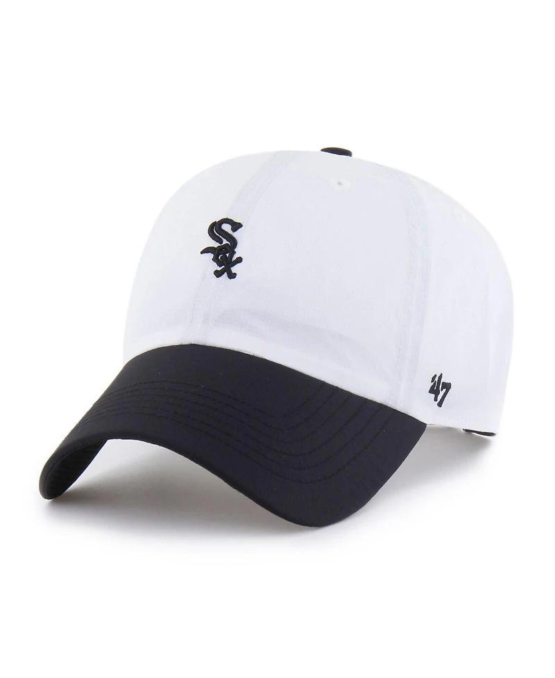 '47 Brand Men's White/Black Chicago White Sox Vista Mini Clean Up Brrr Adjustable Hat