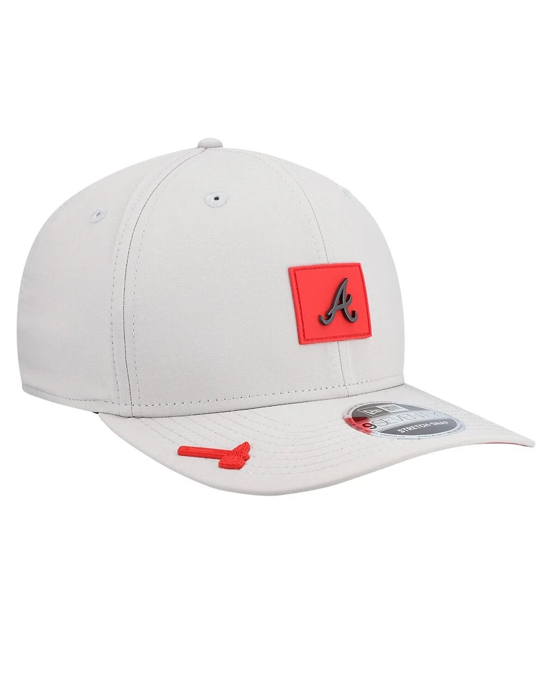 New Era Men's Gray Atlanta Braves 2026 Clubhouse 9SEVENTY Adjustable Hat