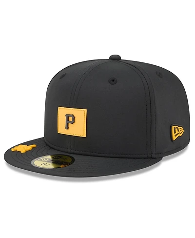 New Era Men's Black Pittsburgh Pirates 2026 Clubhouse 59FIFTY Fitted Hat