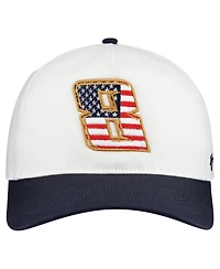 '47 Brand Men's White Kyle Busch Flag Fill Two-Tone Team Adjustable Hitch Hat
