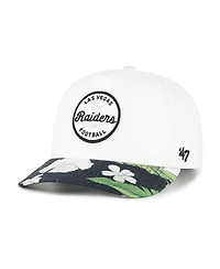 '47 Brand Men's White/Black Las Vegas Raiders Beach Side Hitch Adjustable Hat