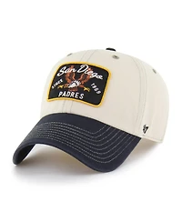 '47 Brand Men's Natural/Black San Diego Padres Keepsake Collection Clean Up Adjustable Hat
