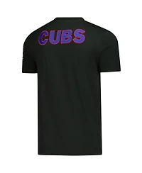 New Era Men's Black Chicago Cubs Puerto Rico Country Flag T-Shirt