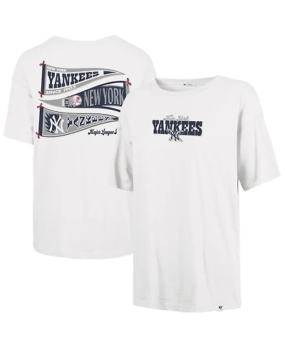 '47 Brand Women's Sand New York Yankees Bow Banner Sadie T-Shirt