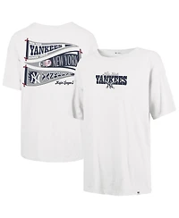 '47 Brand Women's Sand New York Yankees Bow Banner Sadie T-Shirt