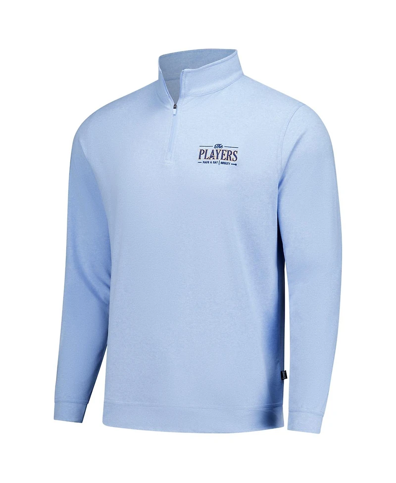 Breezy Golf Men's Light Blue The Players Flagship Quarter-Zip Pullover