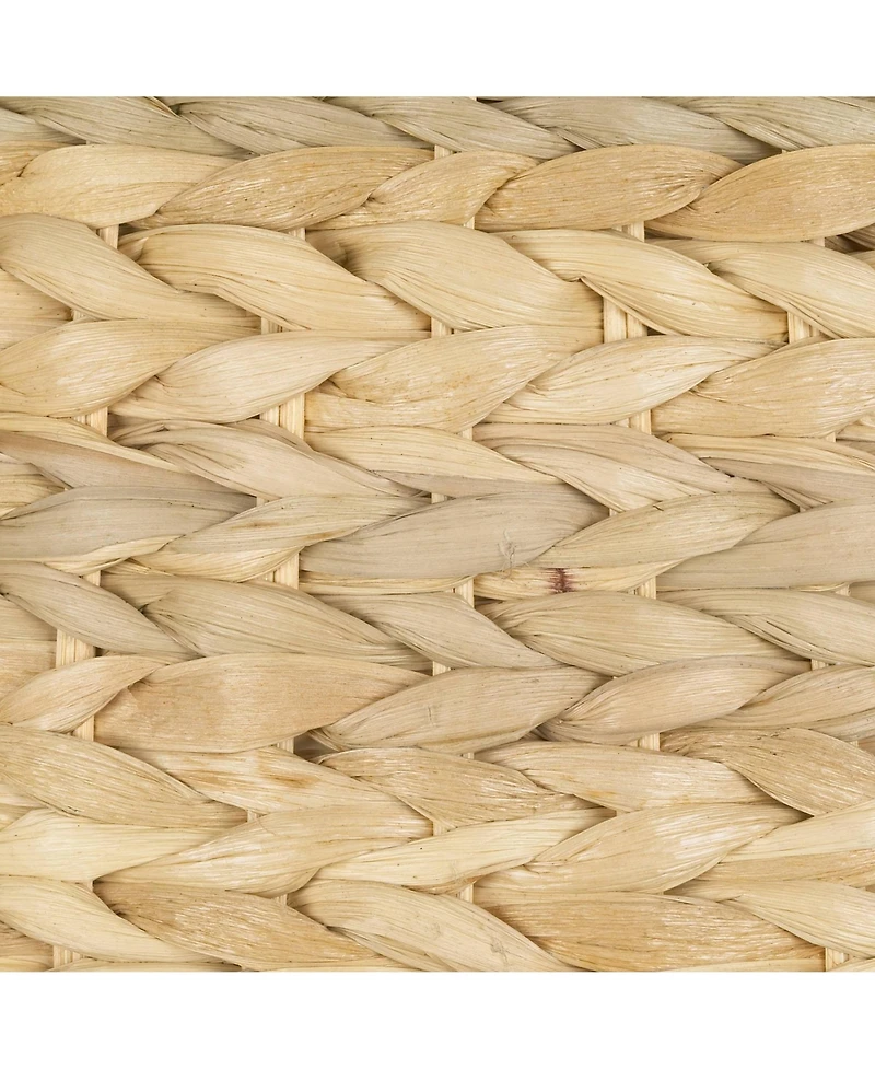 Franklin Iron Works Modern Swing Arm Wall Lamp Plug-In Light Fixture Woven Seagrass Drum Shade for Bedroom Living Room