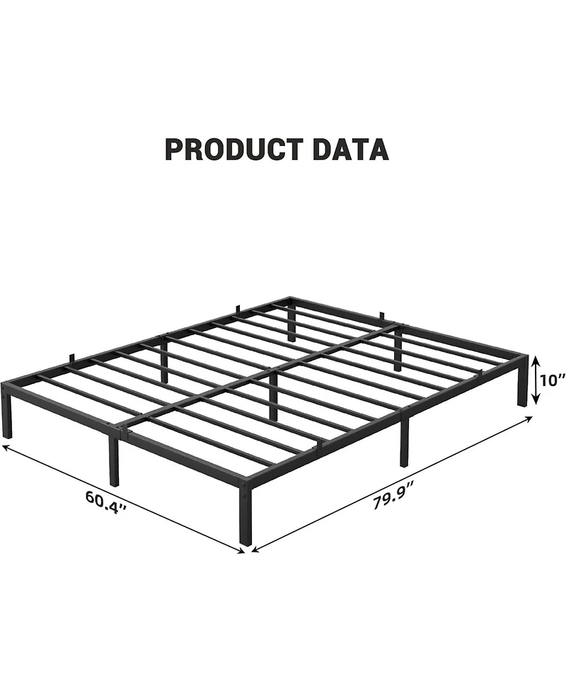 gaomon Twin Metal Bed Frame, 8" Low Profile Platform, Heavy-Duty Steel with Underbed Storage