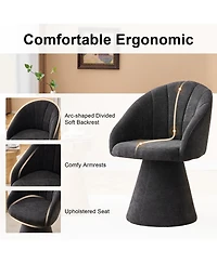 Streamdale Furniture Chenille Swivel Accent Armchair
