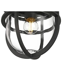 John Timberland Ballast 7 High Modern Outdoor Flush-Mount Light Fixture Ceiling Porch Weatherproof Textured Finish