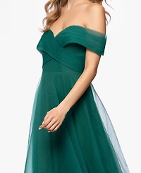 Betsy & Adam Women's sweetheart neck Ball Gown Dress