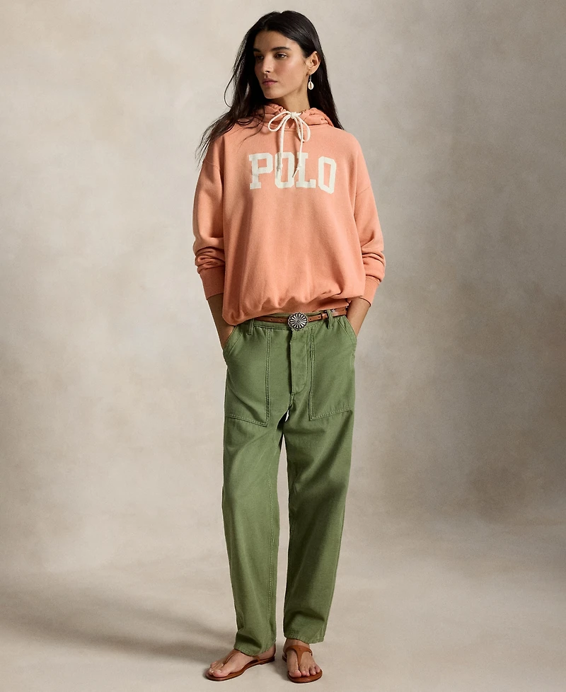 Polo Ralph Lauren Women's Crewneck Lightweight Logo-Print Hoodie