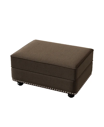 Streamdale Furniture Velvet Ottoman for Sofas in Living Rooms, Offices